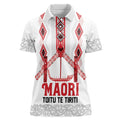 Toitu Te Tiriti Waitangi Women Polo Shirt White Wharenui House - Aussie Hoodie