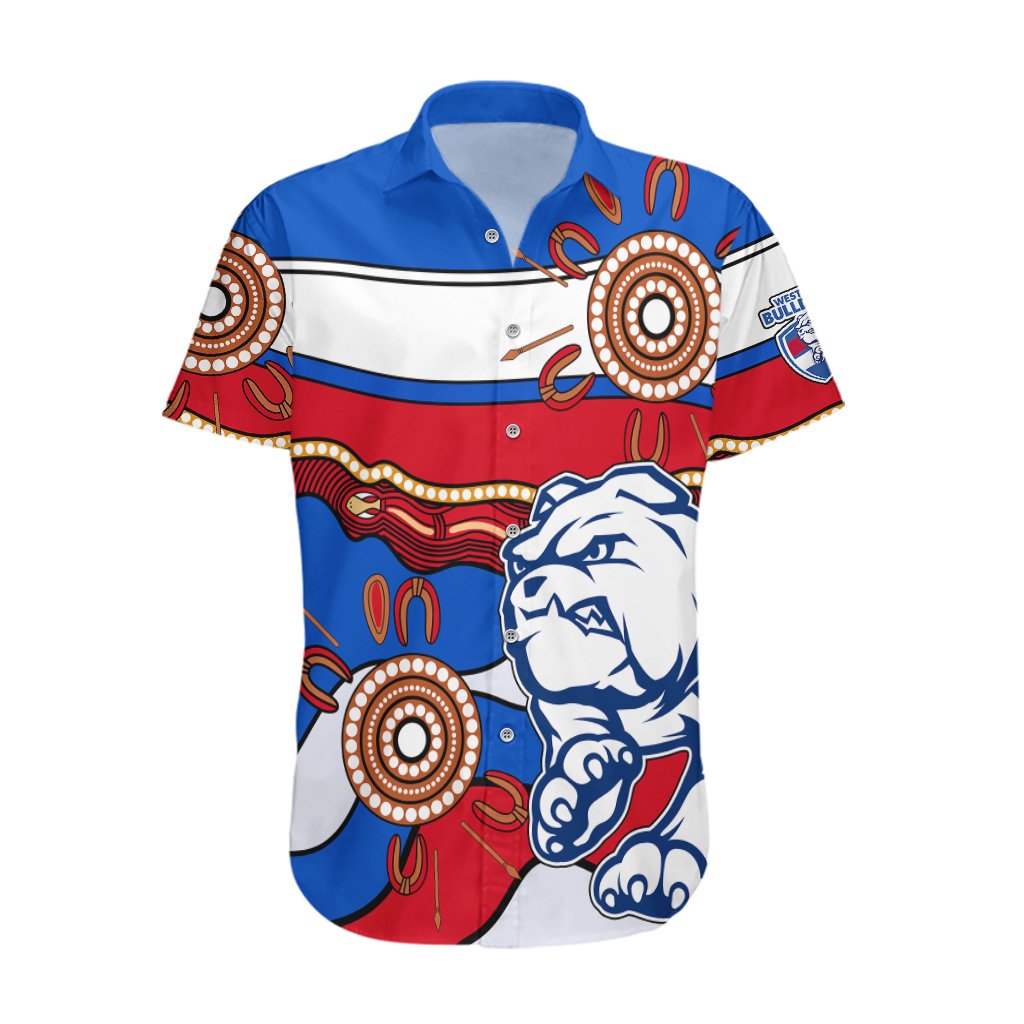 afl-bulldogs-football-hawaiian-shirt-western-aboriginal-simple-style