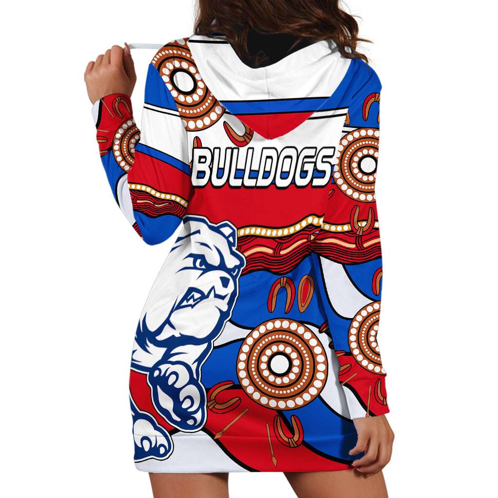 AFL Bulldogs Football Hoodie Dress Western Aboriginal Simple Style LT9