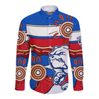 afl-bulldogs-football-long-sleeve-button-shirt-western-aboriginal-simple-style
