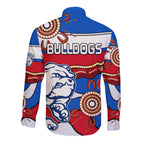 afl-bulldogs-football-long-sleeve-button-shirt-western-aboriginal-simple-style