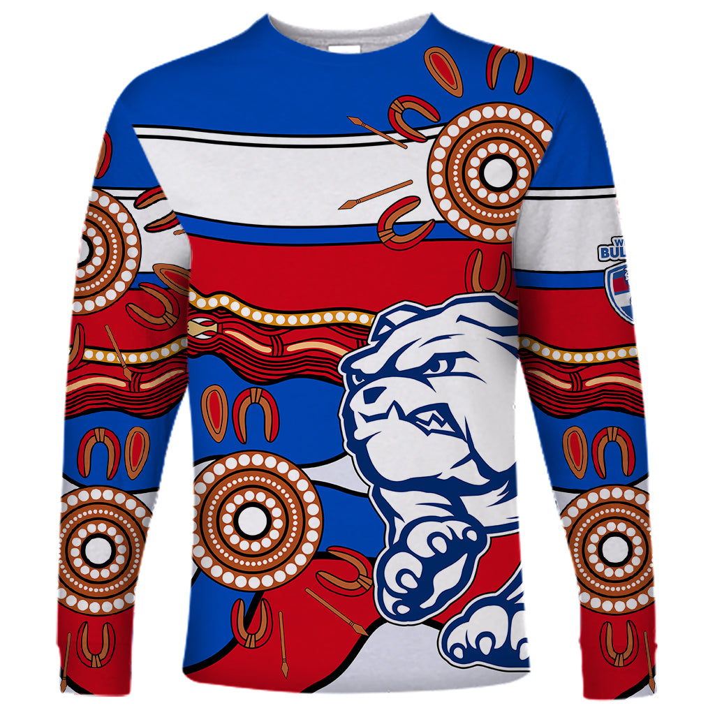 afl-bulldogs-football-long-sleeve-shirt-western-aboriginal-simple-style