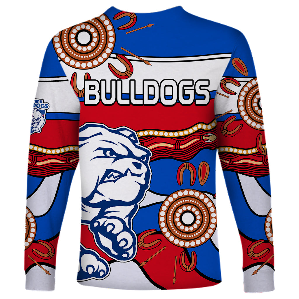 afl-bulldogs-football-long-sleeve-shirt-western-aboriginal-simple-style