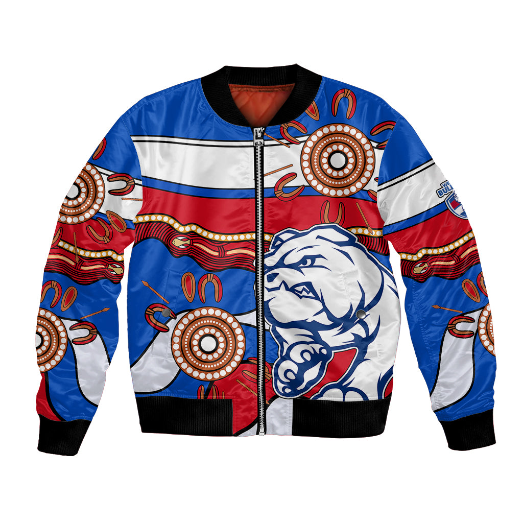 custom-text-and-number-afl-bulldogs-football-bomber-jacket-western-aboriginal-simple-style