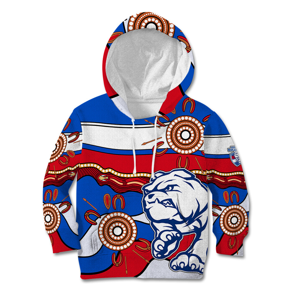 custom-text-and-number-afl-bulldogs-football-kid-hoodie-western-aboriginal-simple-style