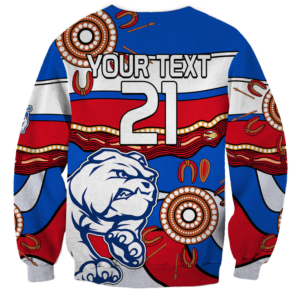 custom-text-and-number-afl-bulldogs-football-sweatshirt-western-aboriginal-simple-style