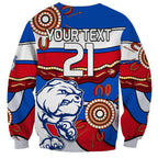 custom-text-and-number-afl-bulldogs-football-sweatshirt-western-aboriginal-simple-style