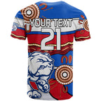 custom-text-and-number-afl-bulldogs-football-t-shirt-western-aboriginal-simple-style