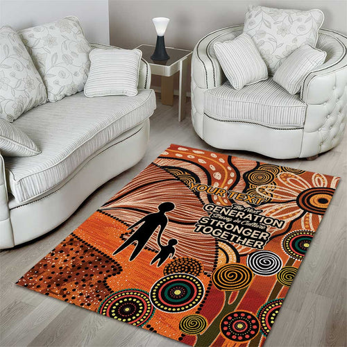 Aboriginal and Torres Strait Islander Children's Day Personalised Area Rug The Next Generation Strong in Culture