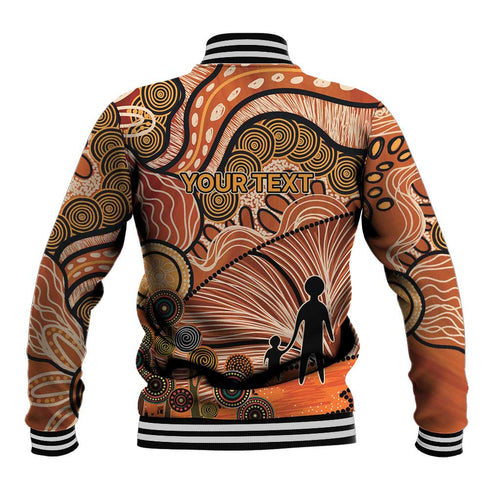 Aboriginal and Torres Strait Islander Children's Day Personalised Baseball Jacket The Next Generation Strong in Culture