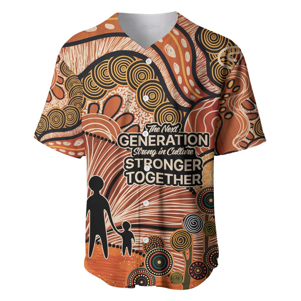 Aboriginal and Torres Strait Islander Children's Day Personalised Baseball Jersey The Next Generation Strong in Culture