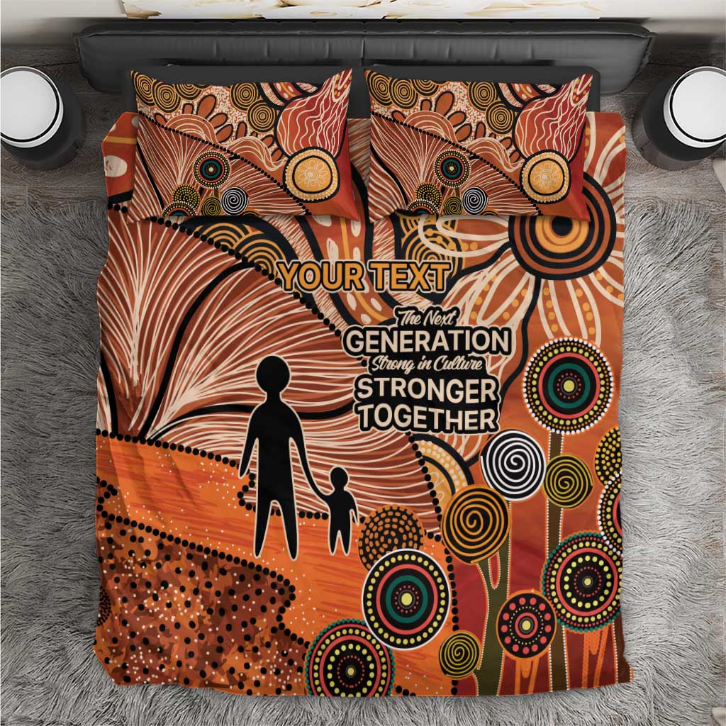 Aboriginal and Torres Strait Islander Children's Day Personalised Bedding Set The Next Generation Strong in Culture