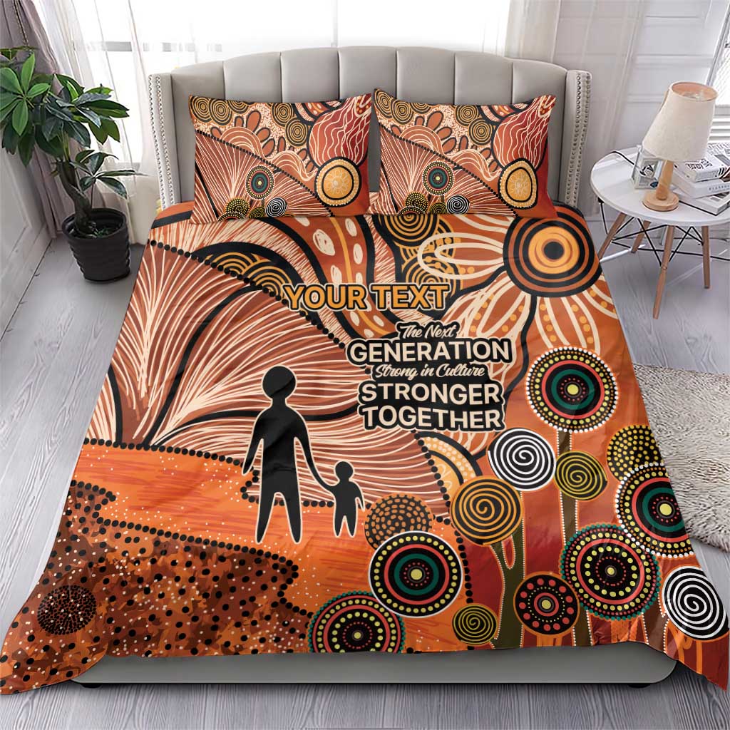 Aboriginal and Torres Strait Islander Children's Day Personalised Bedding Set The Next Generation Strong in Culture