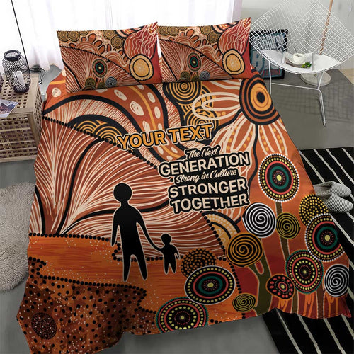 Aboriginal and Torres Strait Islander Children's Day Personalised Bedding Set The Next Generation Strong in Culture