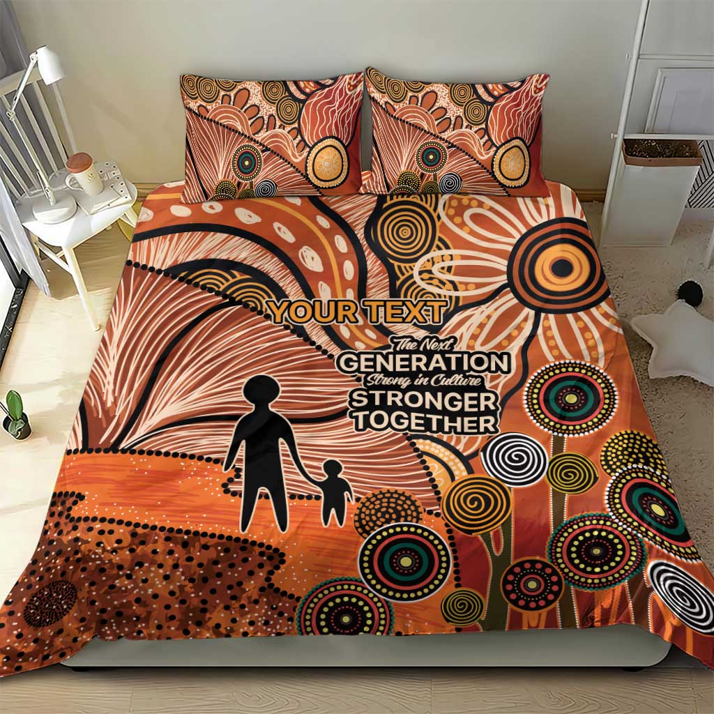 Aboriginal and Torres Strait Islander Children's Day Personalised Bedding Set The Next Generation Strong in Culture