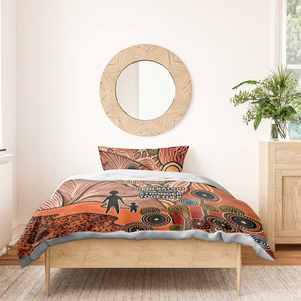 Aboriginal and Torres Strait Islander Children's Day Personalised Bedding Set The Next Generation Strong in Culture