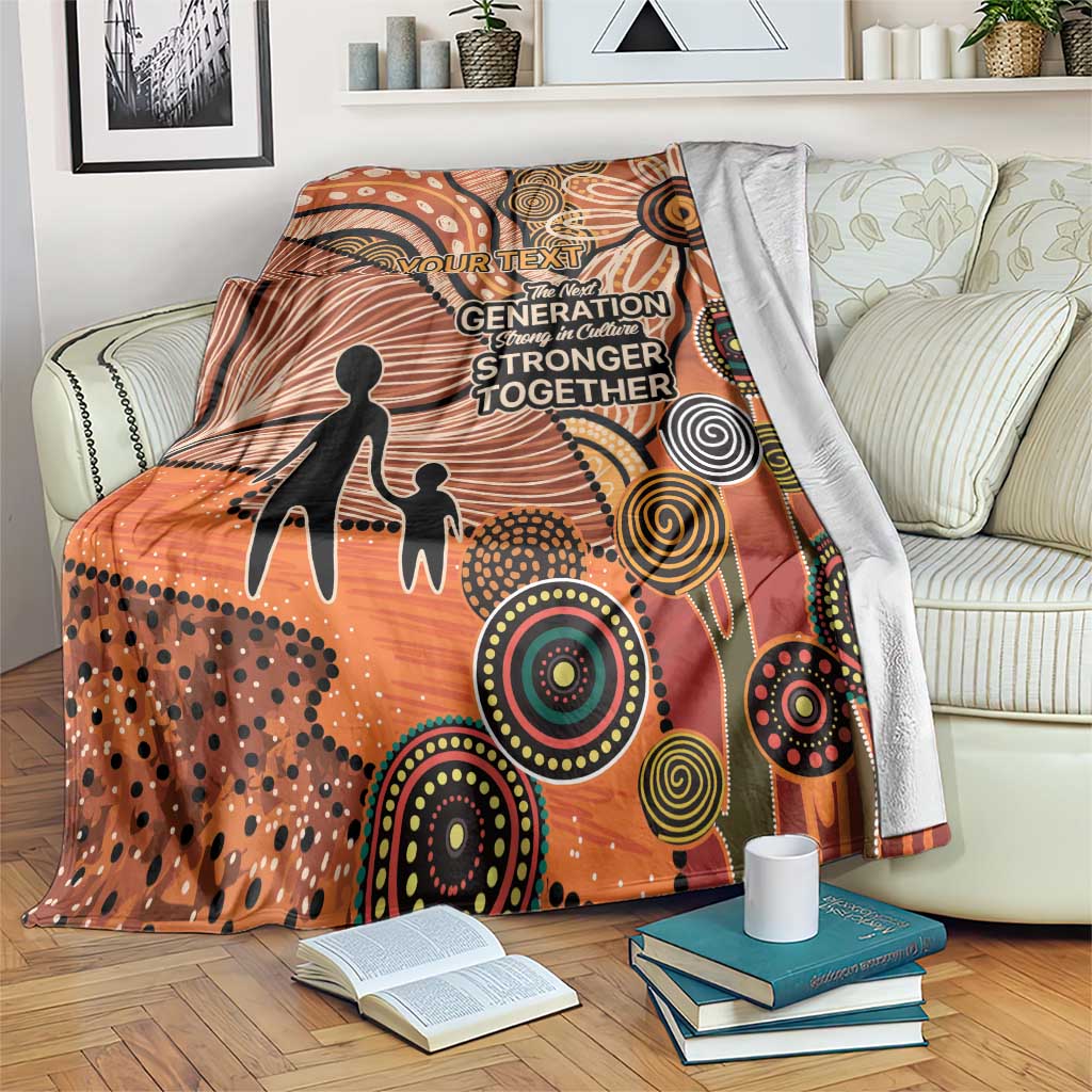 Aboriginal and Torres Strait Islander Children's Day Personalised Blanket The Next Generation Strong in Culture