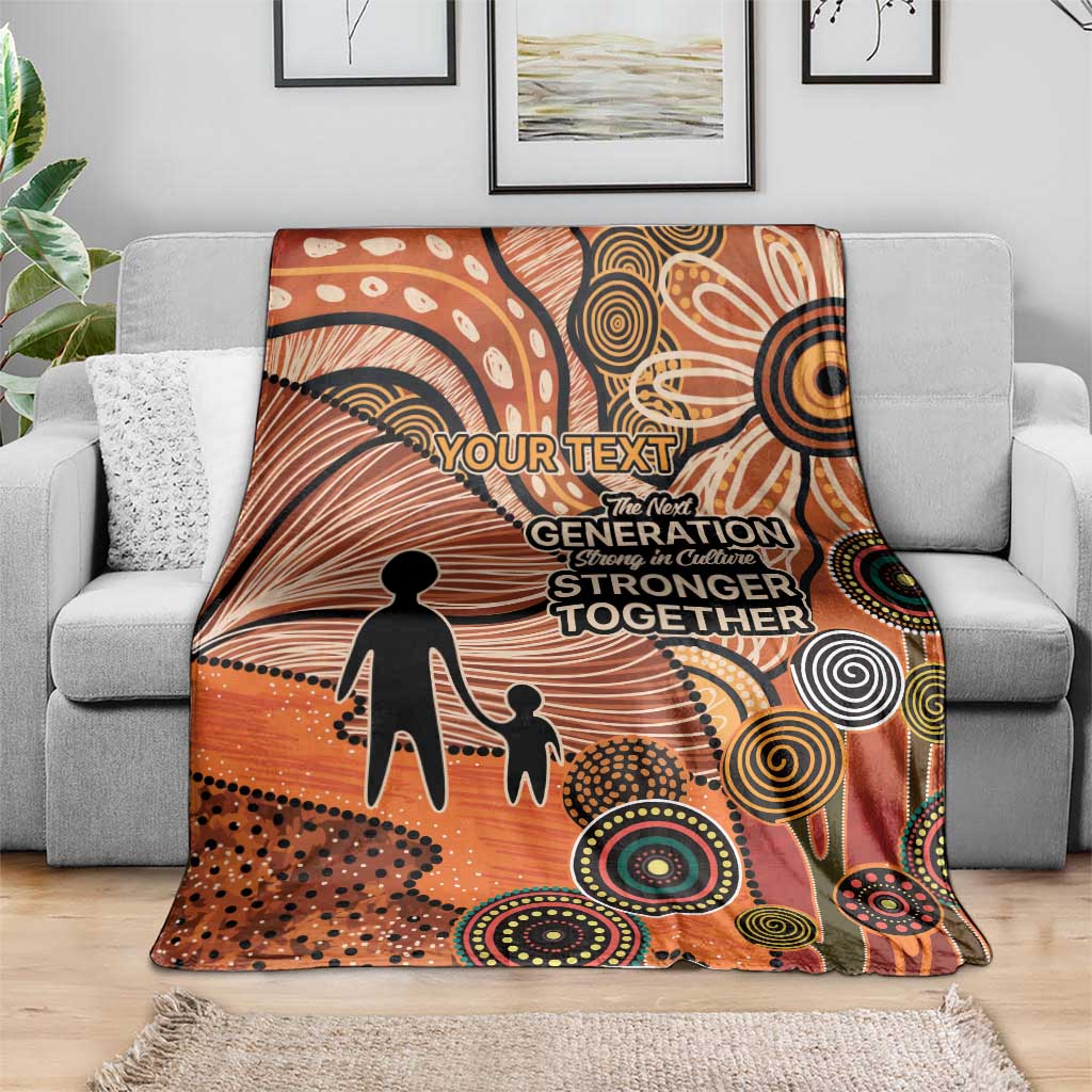 Aboriginal and Torres Strait Islander Children's Day Personalised Blanket The Next Generation Strong in Culture