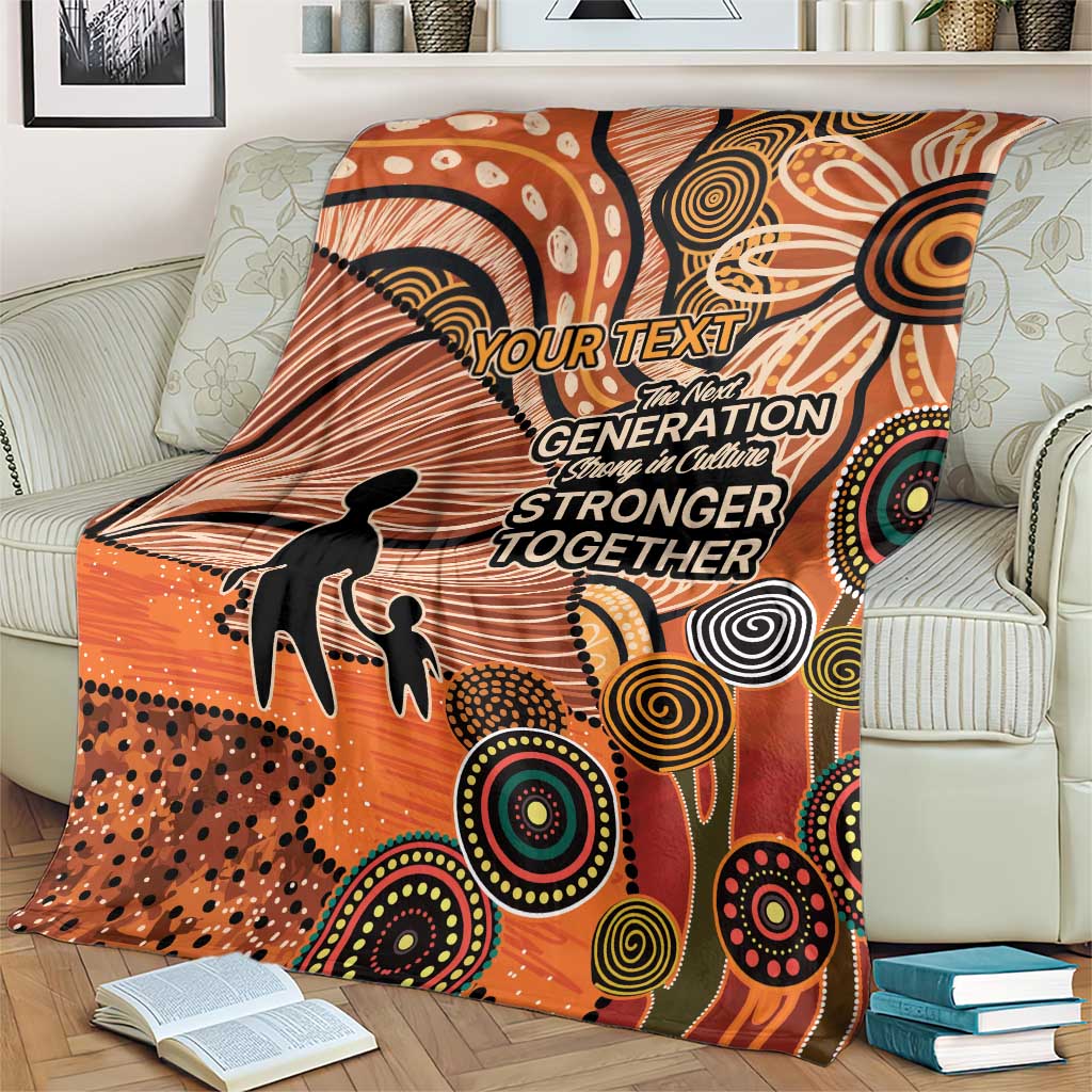 Aboriginal and Torres Strait Islander Children's Day Personalised Blanket The Next Generation Strong in Culture