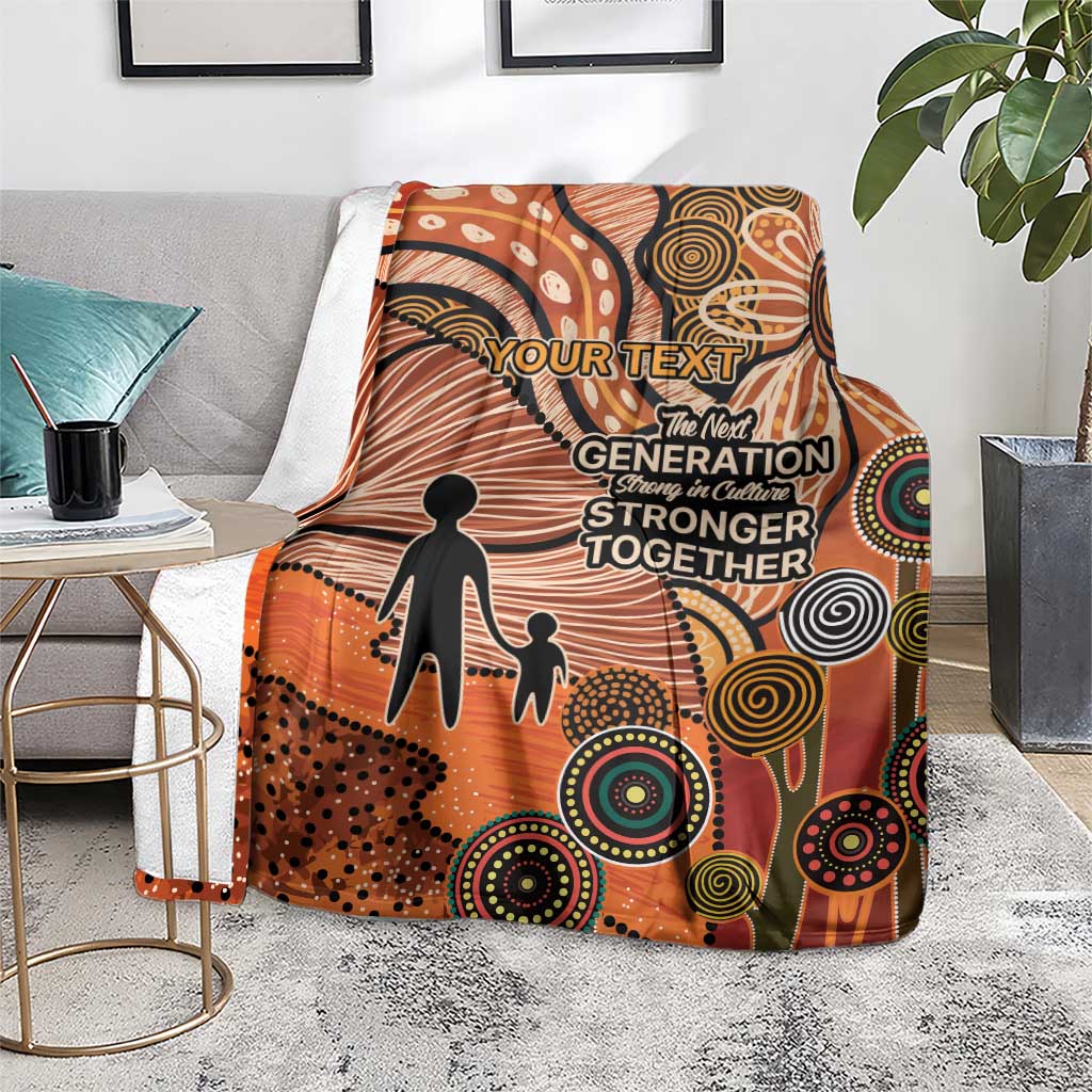 Aboriginal and Torres Strait Islander Children's Day Personalised Blanket The Next Generation Strong in Culture