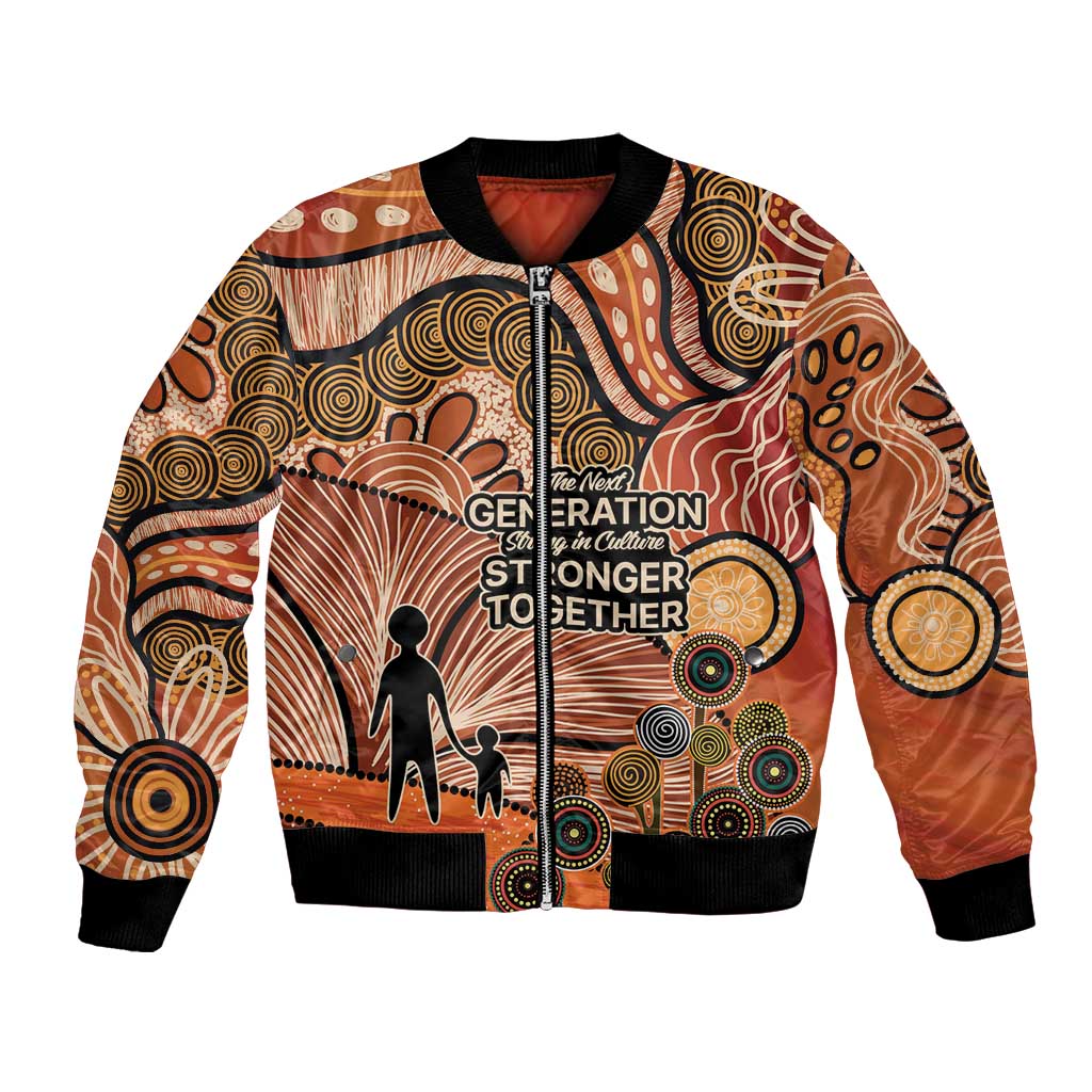 Aboriginal and Torres Strait Islander Children's Day Personalised Bomber Jacket The Next Generation Strong in Culture