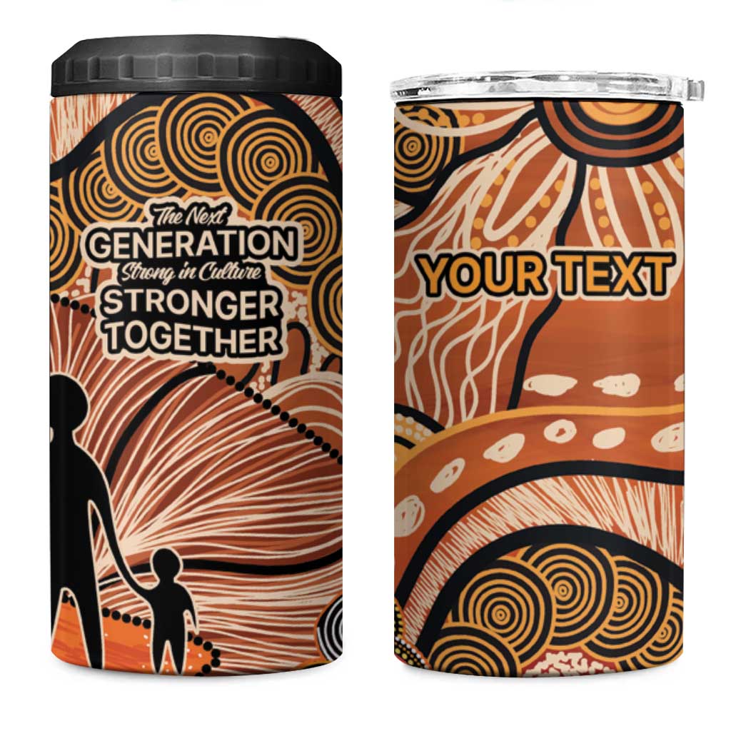 Aboriginal and Torres Strait Islander Children's Day Personalised 4 in 1 Can Cooler Tumbler The Next Generation Strong in Culture