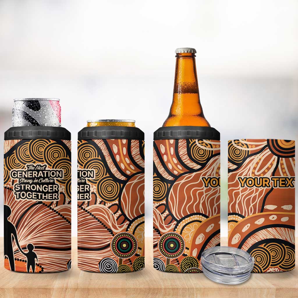 Aboriginal and Torres Strait Islander Children's Day Personalised 4 in 1 Can Cooler Tumbler The Next Generation Strong in Culture