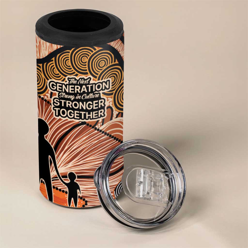Aboriginal and Torres Strait Islander Children's Day Personalised 4 in 1 Can Cooler Tumbler The Next Generation Strong in Culture