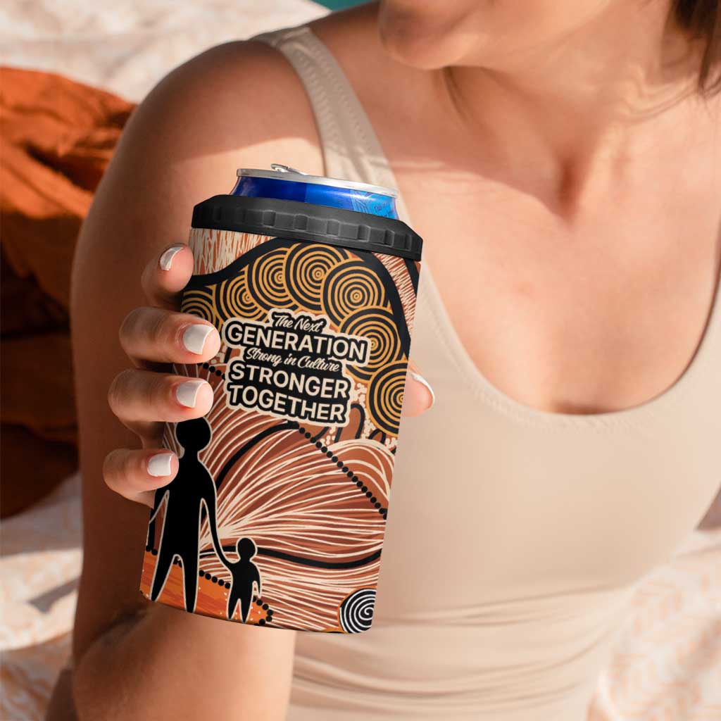 Aboriginal and Torres Strait Islander Children's Day Personalised 4 in 1 Can Cooler Tumbler The Next Generation Strong in Culture