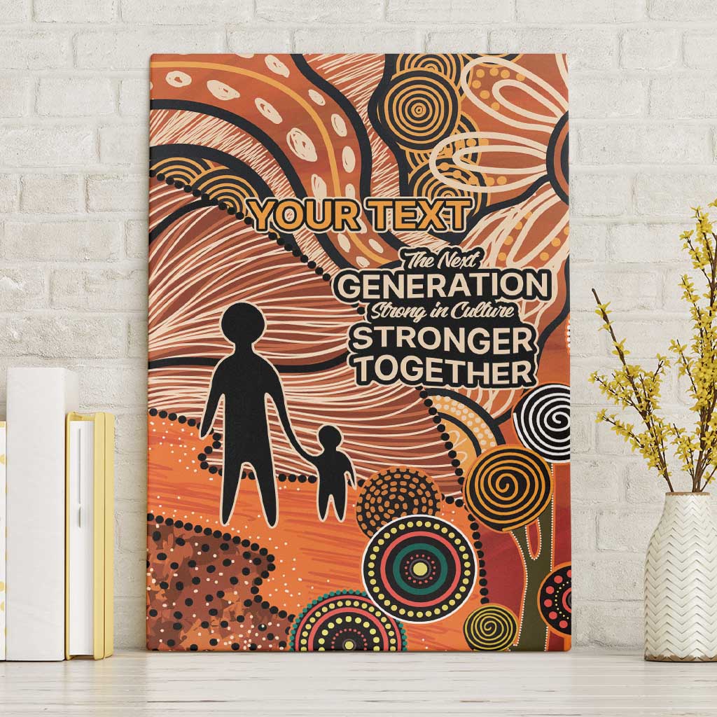 Aboriginal and Torres Strait Islander Children's Day Personalised Canvas Wall Art The Next Generation Strong in Culture
