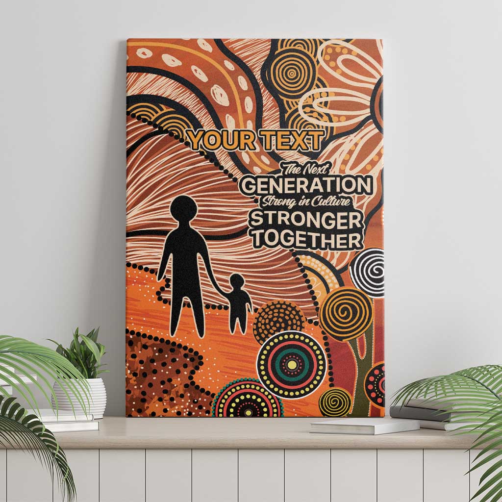 Aboriginal and Torres Strait Islander Children's Day Personalised Canvas Wall Art The Next Generation Strong in Culture