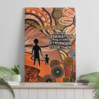 Aboriginal and Torres Strait Islander Children's Day Personalised Canvas Wall Art The Next Generation Strong in Culture