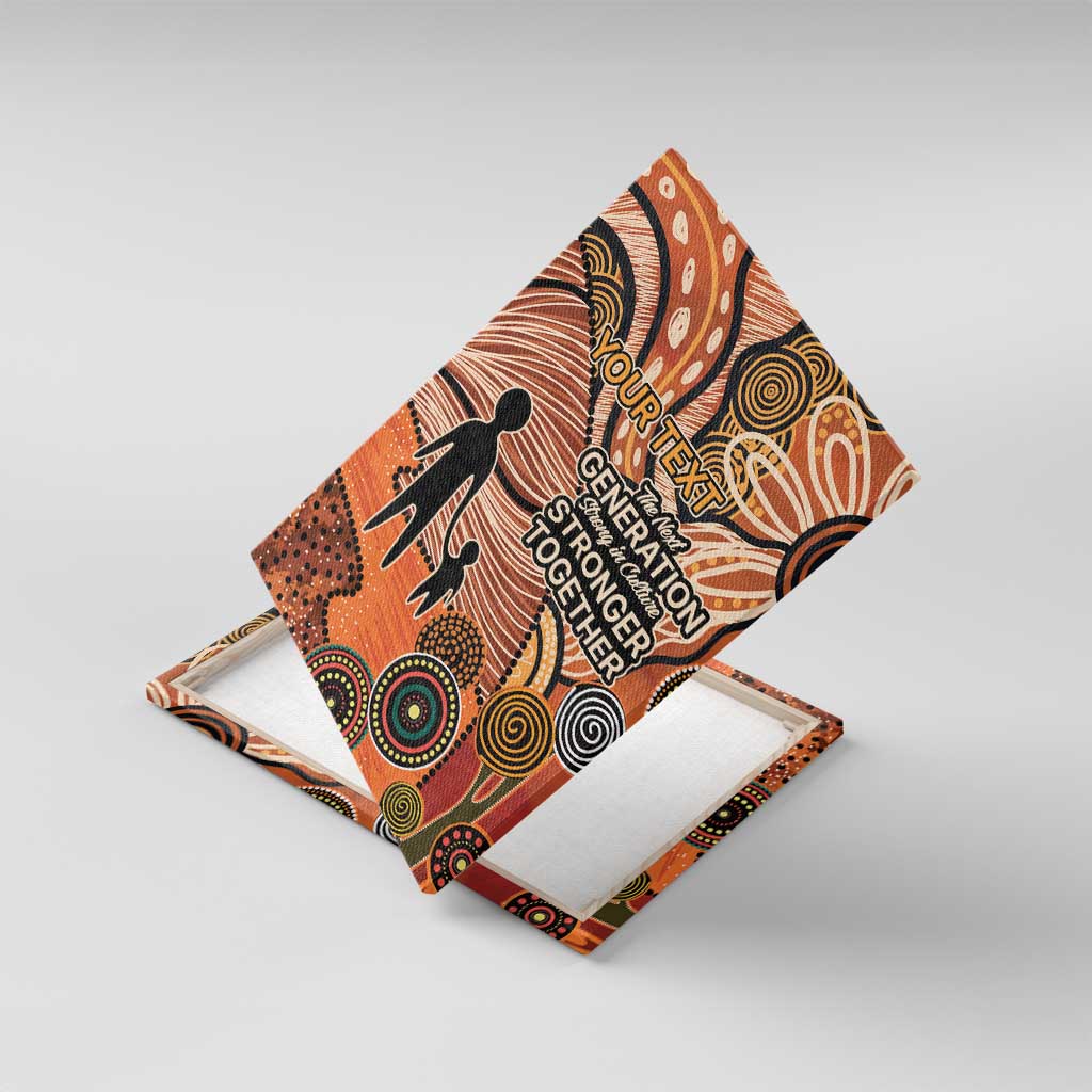 Aboriginal and Torres Strait Islander Children's Day Personalised Canvas Wall Art The Next Generation Strong in Culture