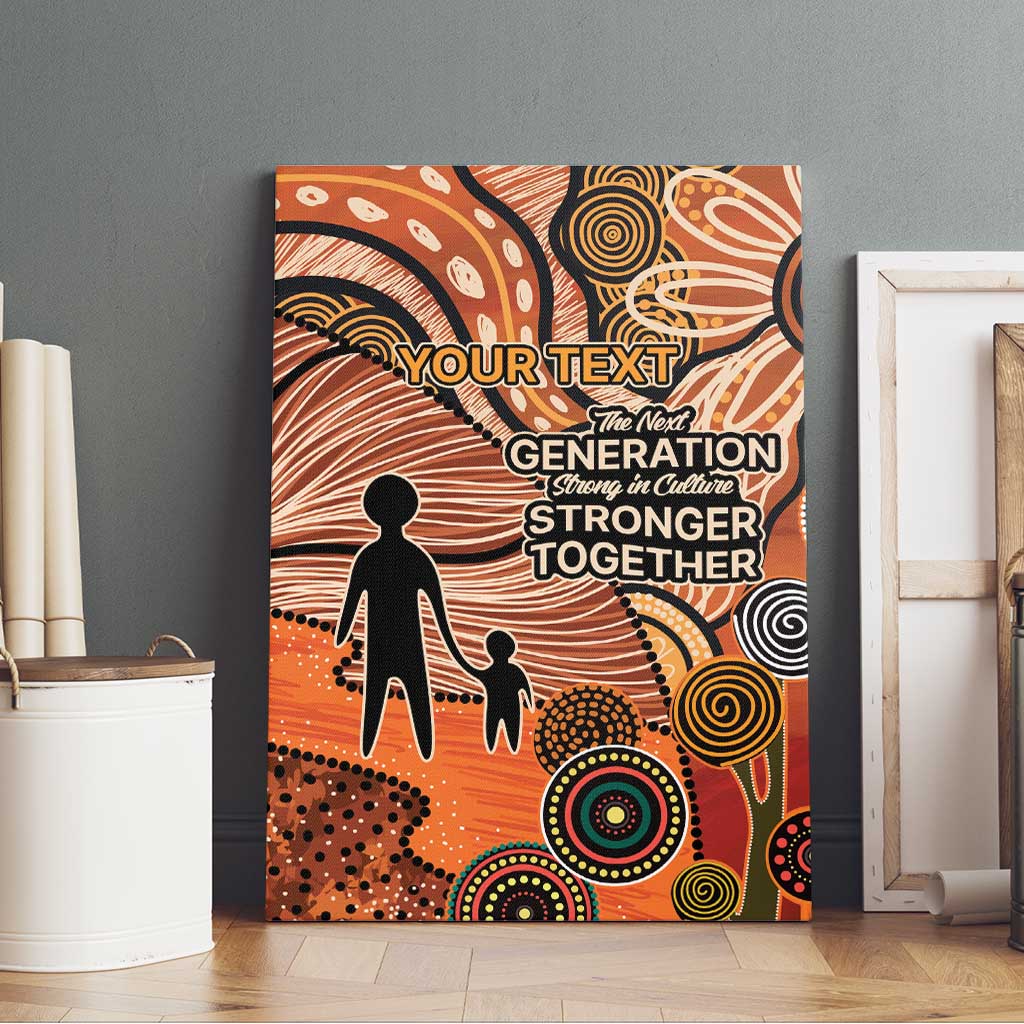 Aboriginal and Torres Strait Islander Children's Day Personalised Canvas Wall Art The Next Generation Strong in Culture