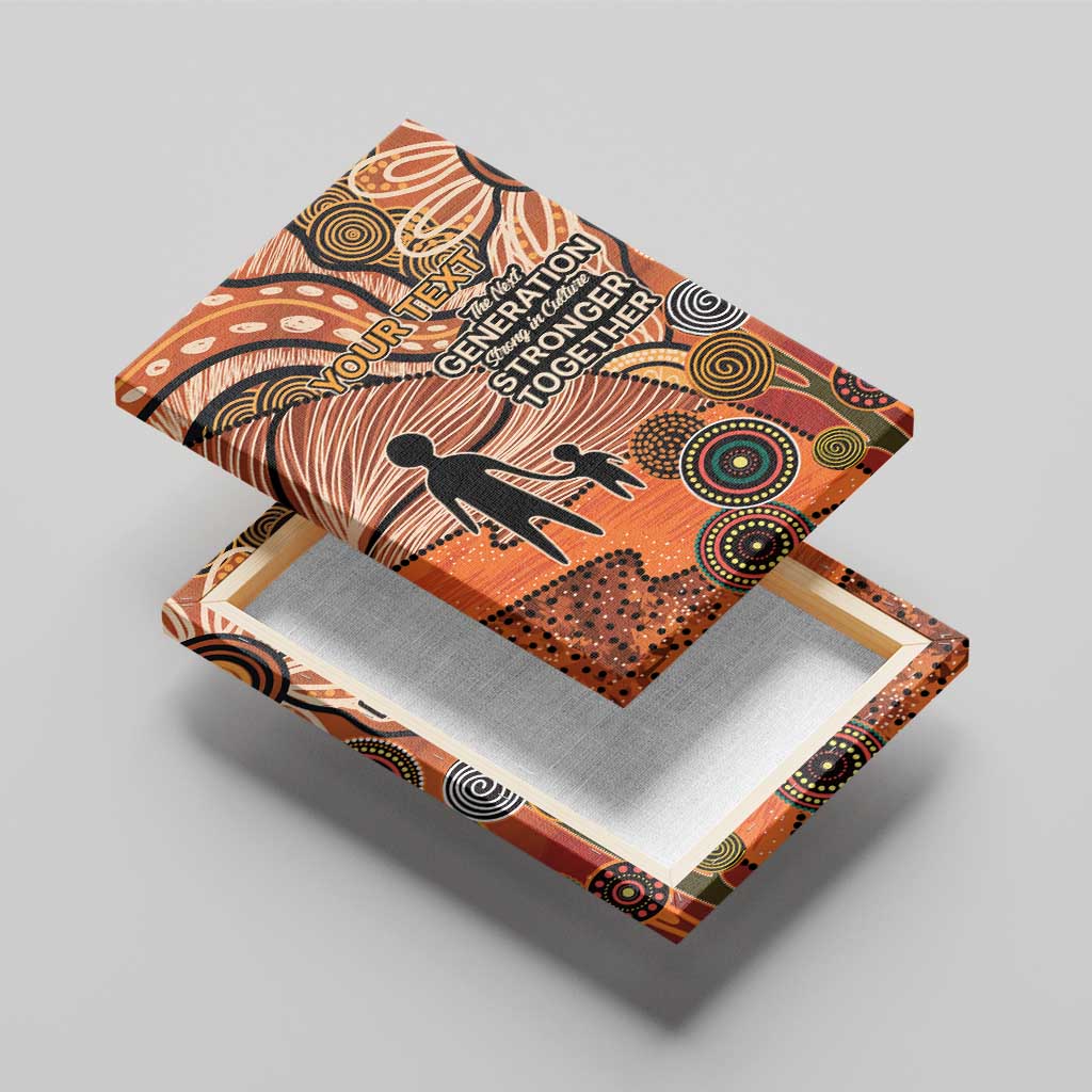 Aboriginal and Torres Strait Islander Children's Day Personalised Canvas Wall Art The Next Generation Strong in Culture