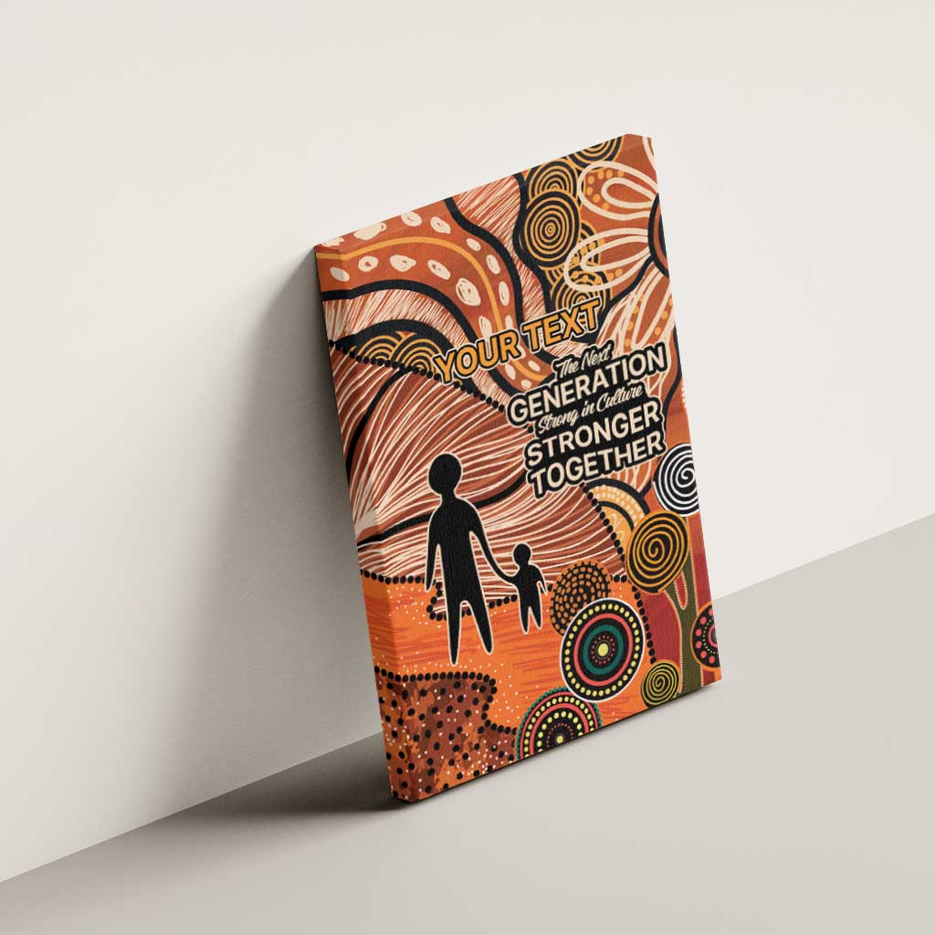 Aboriginal and Torres Strait Islander Children's Day Personalised Canvas Wall Art The Next Generation Strong in Culture