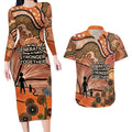 Aboriginal and Torres Strait Islander Children's Day Personalised Couples Matching Long Sleeve Bodycon Dress and Hawaiian Shirt The Next Generation Strong in Culture