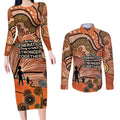 Aboriginal and Torres Strait Islander Children's Day Personalised Couples Matching Long Sleeve Bodycon Dress and Long Sleeve Button Shirt The Next Generation Strong in Culture