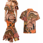 Aboriginal and Torres Strait Islander Children's Day Personalised Couples Matching Mermaid Dress and Hawaiian Shirt The Next Generation Strong in Culture
