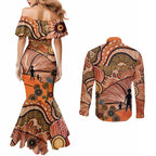 Aboriginal and Torres Strait Islander Children's Day Personalised Couples Matching Mermaid Dress and Long Sleeve Button Shirt The Next Generation Strong in Culture