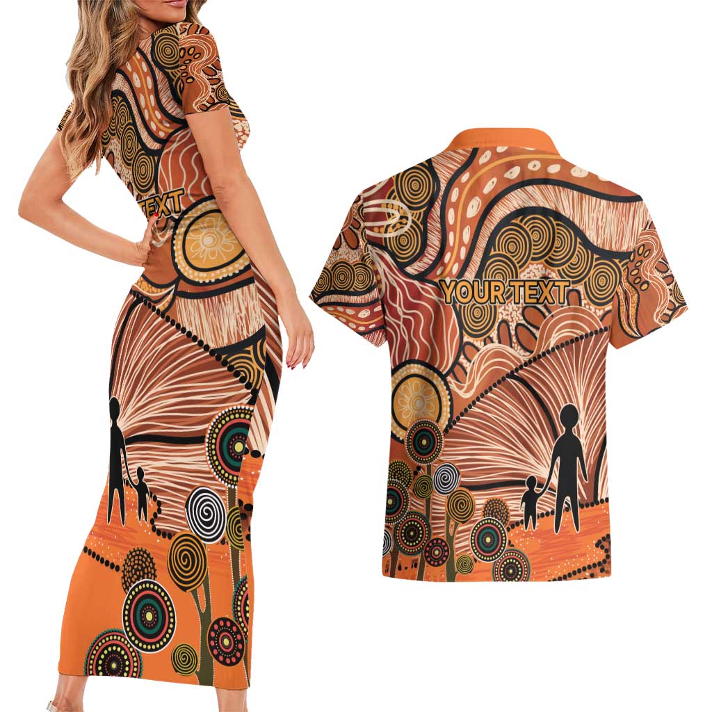 Aboriginal and Torres Strait Islander Children's Day Personalised Couples Matching Short Sleeve Bodycon Dress and Hawaiian Shirt The Next Generation Strong in Culture