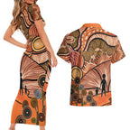 Aboriginal and Torres Strait Islander Children's Day Personalised Couples Matching Short Sleeve Bodycon Dress and Hawaiian Shirt The Next Generation Strong in Culture