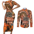Aboriginal and Torres Strait Islander Children's Day Personalised Couples Matching Short Sleeve Bodycon Dress and Long Sleeve Button Shirt The Next Generation Strong in Culture