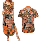 Aboriginal and Torres Strait Islander Children's Day Personalised Couples Matching Summer Maxi Dress and Hawaiian Shirt The Next Generation Strong in Culture