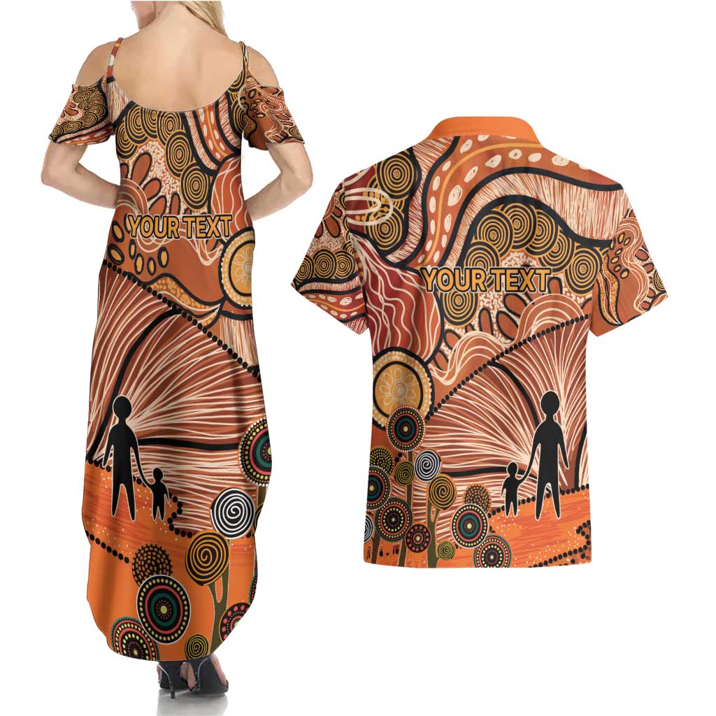 Aboriginal and Torres Strait Islander Children's Day Personalised Couples Matching Summer Maxi Dress and Hawaiian Shirt The Next Generation Strong in Culture
