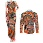 Aboriginal and Torres Strait Islander Children's Day Personalised Couples Matching Tank Maxi Dress and Long Sleeve Button Shirt The Next Generation Strong in Culture