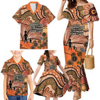Aboriginal and Torres Strait Islander Children's Day Personalised Family Matching Mermaid Dress and Hawaiian Shirt The Next Generation Strong in Culture