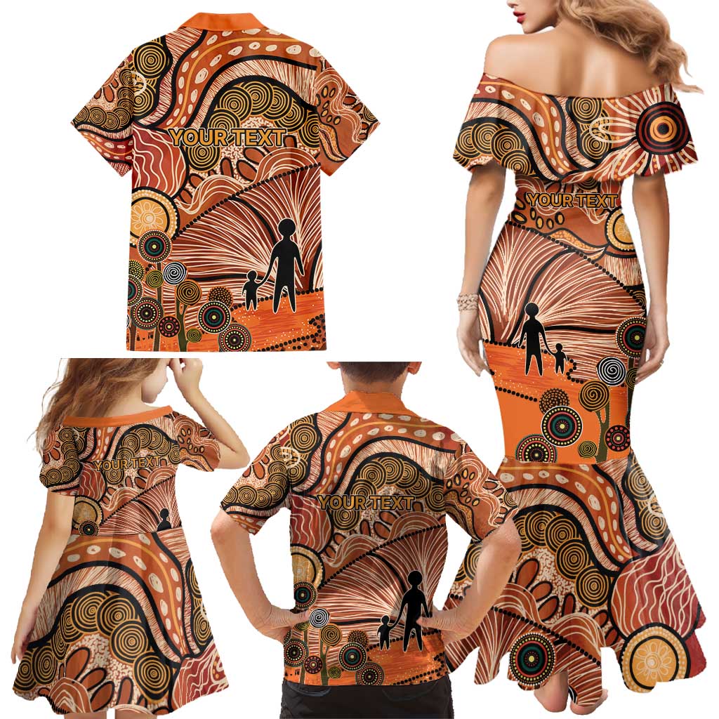 Aboriginal and Torres Strait Islander Children's Day Personalised Family Matching Mermaid Dress and Hawaiian Shirt The Next Generation Strong in Culture