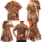 Aboriginal and Torres Strait Islander Children's Day Personalised Family Matching Mermaid Dress and Hawaiian Shirt The Next Generation Strong in Culture
