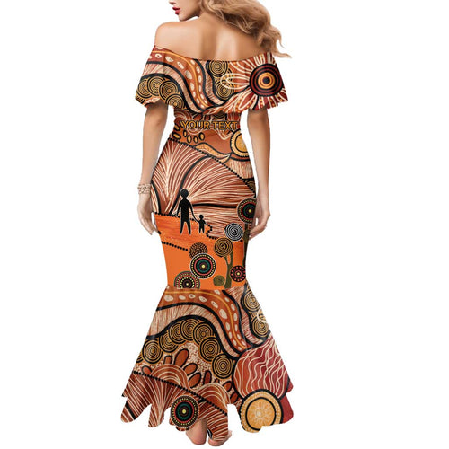 Aboriginal and Torres Strait Islander Children's Day Personalised Family Matching Mermaid Dress and Hawaiian Shirt The Next Generation Strong in Culture